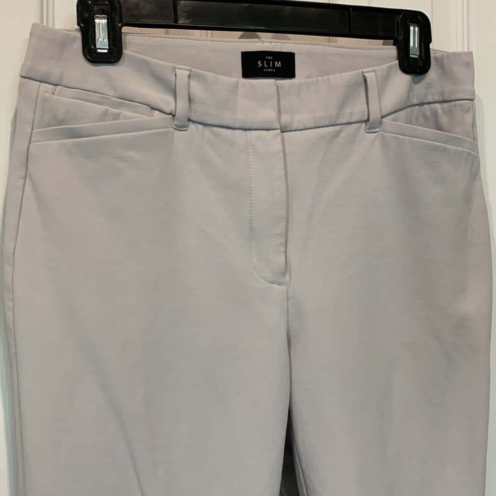 White House Black Market Slim Ankle Pants - Light Grey - Picture 2 of 8